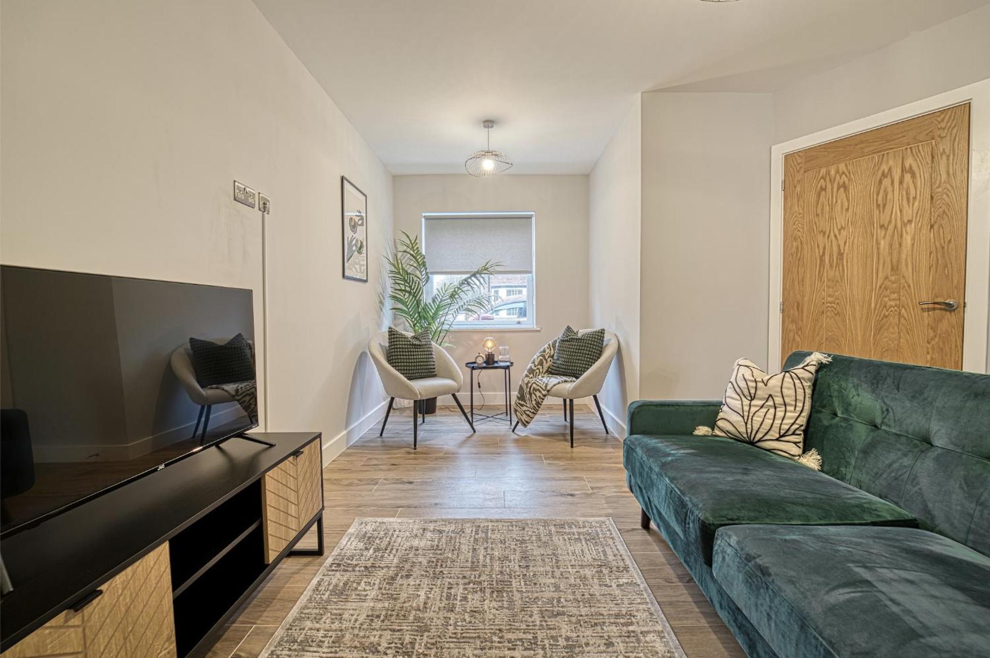 And Stylish, Garden And Parking *